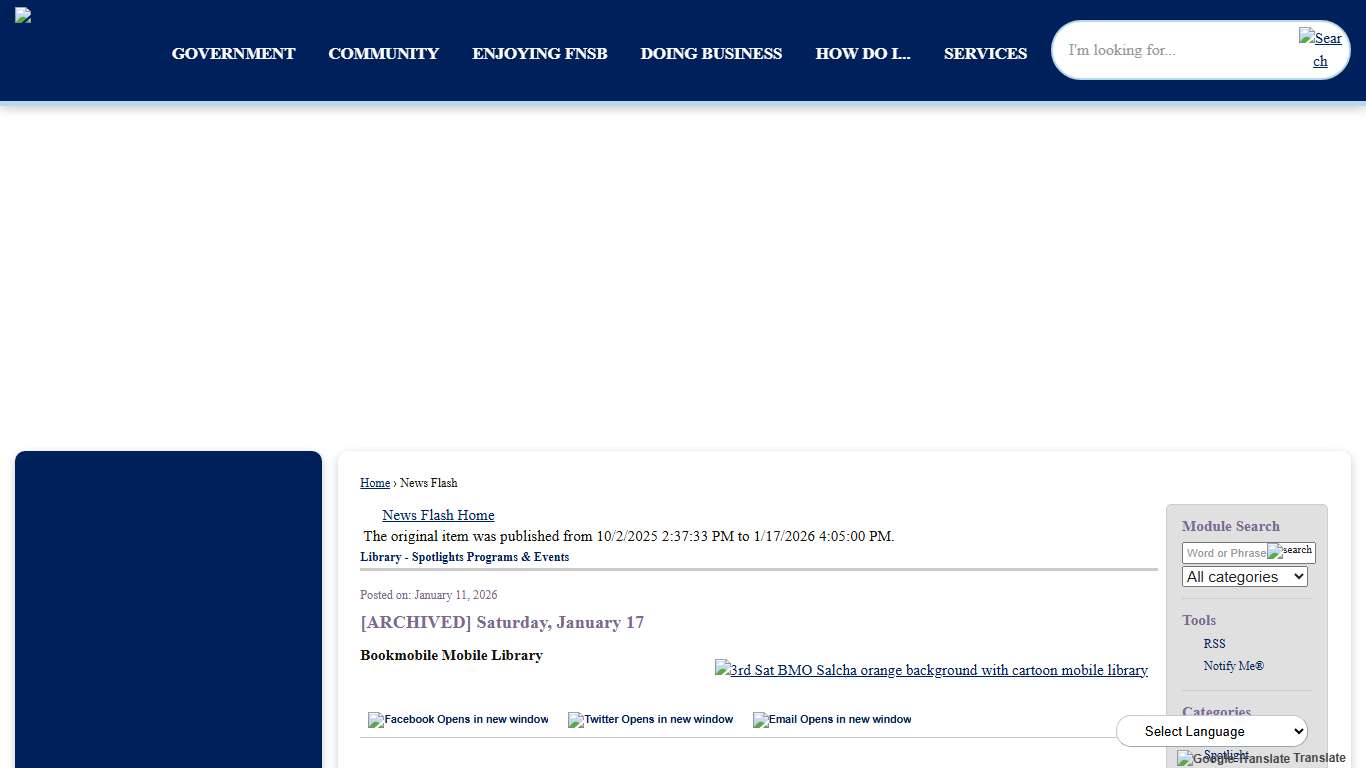 News Flash • Fairbanks North Star Borough, AK • CivicEngage